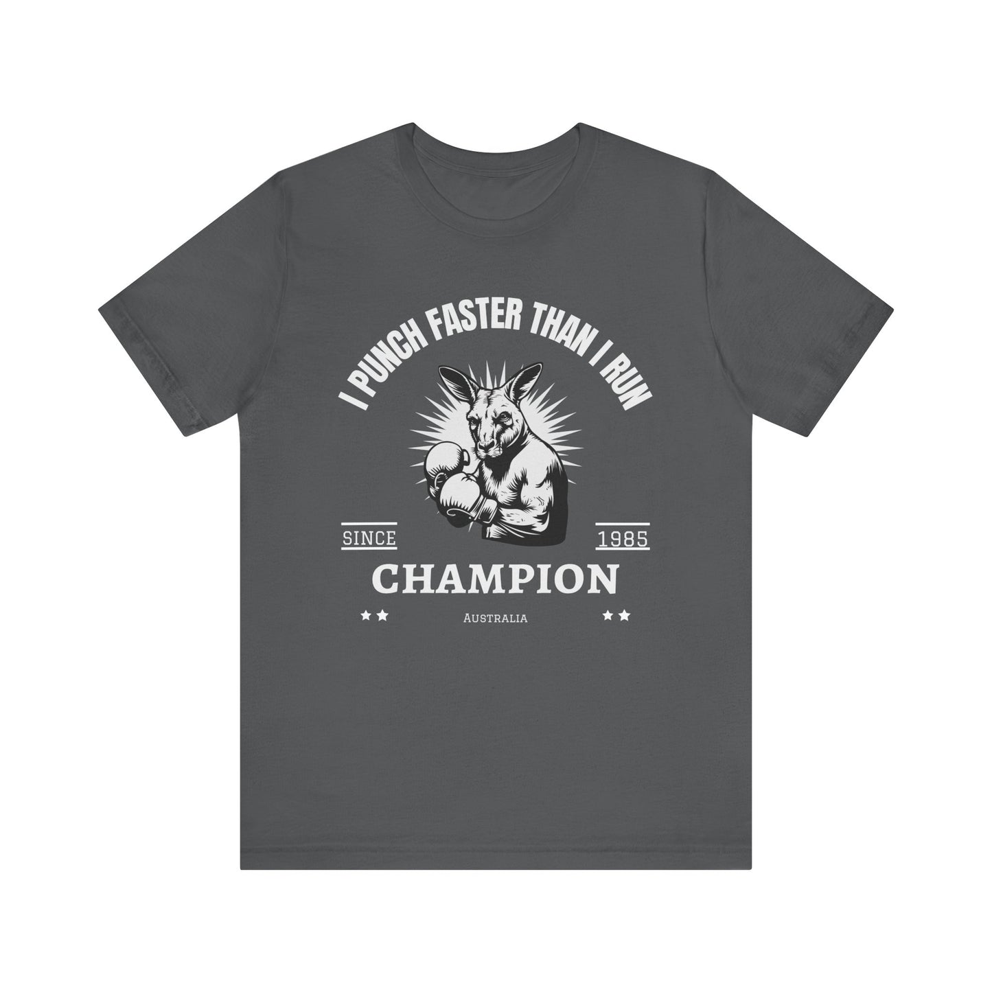 Champion Punching Humor Tee, Funny Unisex T-Shirt for Fighters, Gift for Gym Lovers, Fitness Humor Shirt, Sports Apparel, Casual Wear