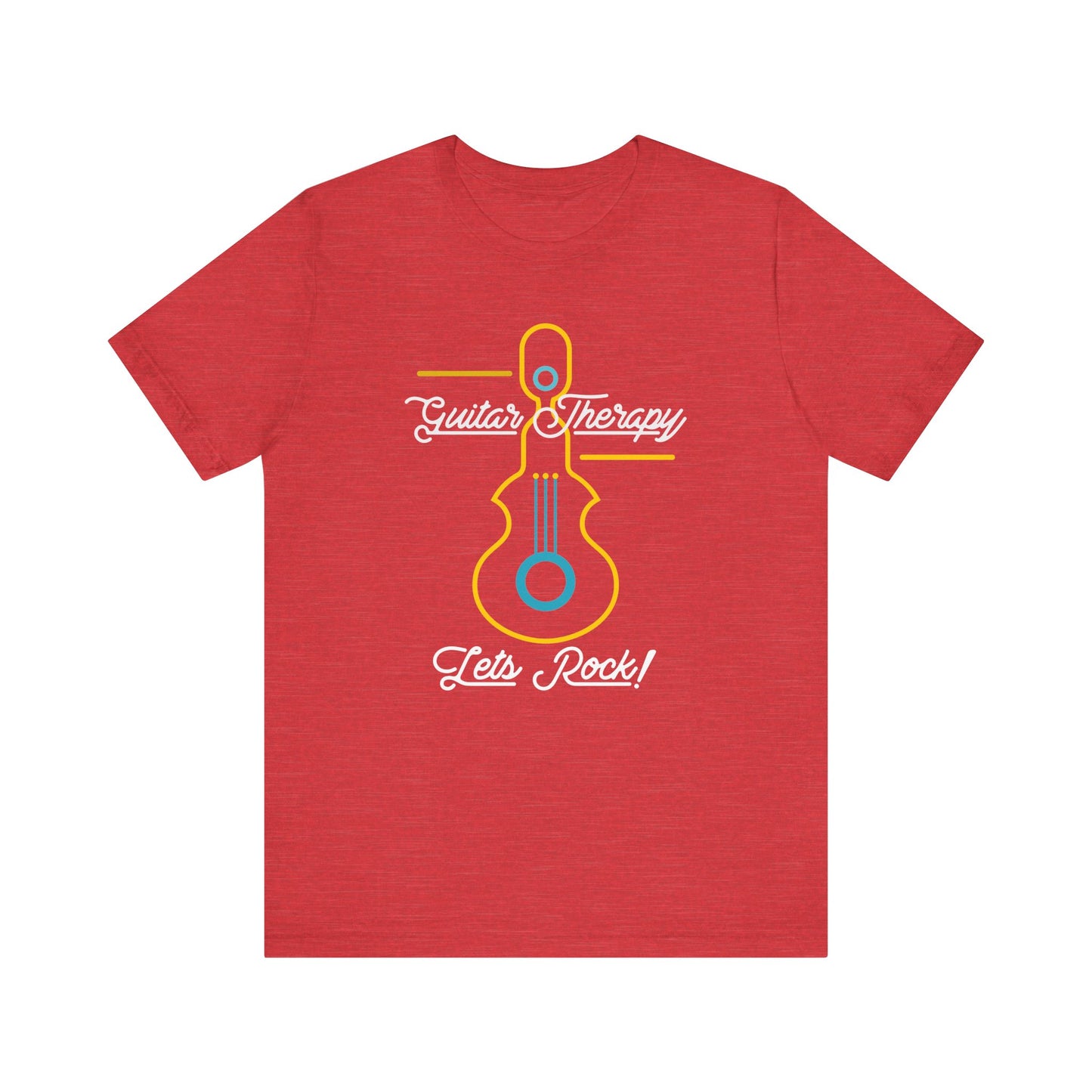 Rocking Guitar Therapy Unisex Tee | Music Lover Gift, Vintage Rock Shirt, Band Tee, Cool Music Merch, Gift for Musicians, Let's Rock!