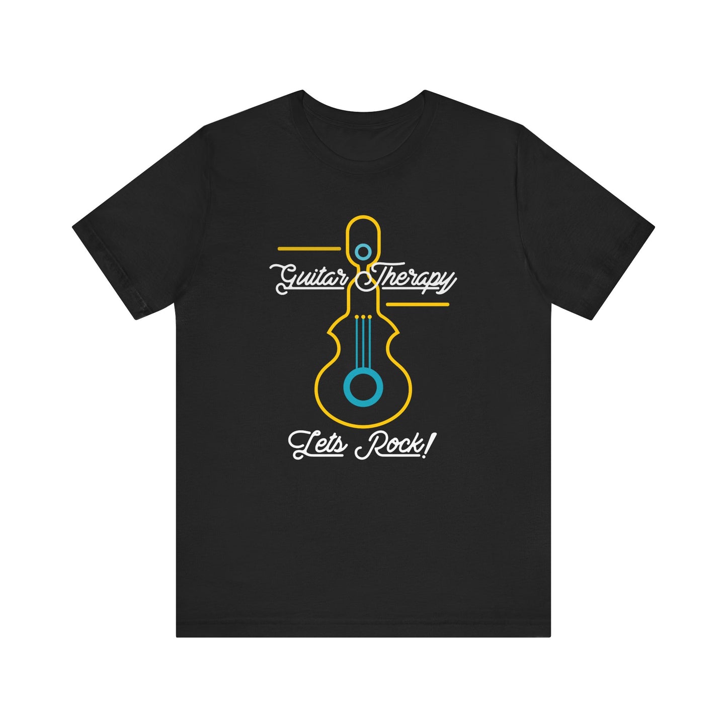 Rocking Guitar Therapy Unisex Tee | Music Lover Gift, Vintage Rock Shirt, Band Tee, Cool Music Merch, Gift for Musicians, Let's Rock!