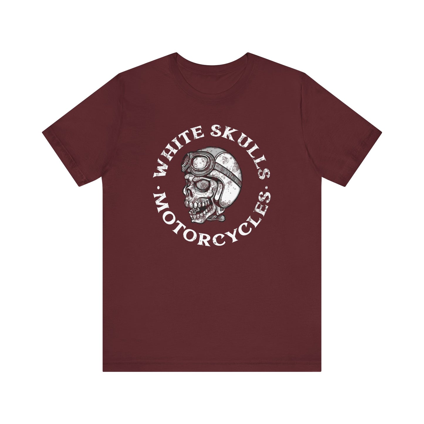 Skull Motorcycle Tee, Unisex Graphic T-Shirt for Riders, Casual Wear, Biker Gifts, Unique Statement Shirt, Perfect for Everyday Wear