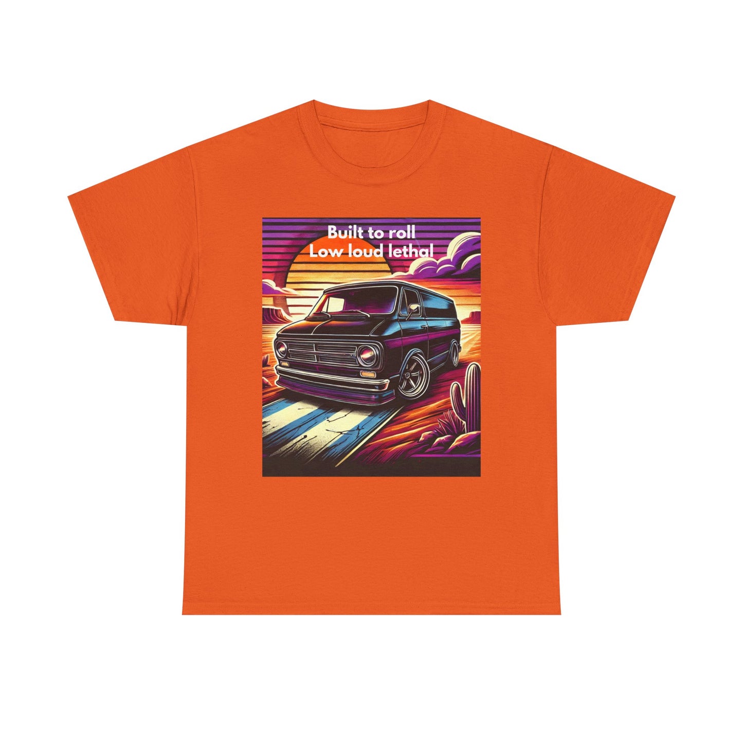 Retro Car Lover Tee, Graphic T-Shirt, Built to Roll Tee, Low Loud Lethal Shirt, Gift for Him, Vintage Car Apparel