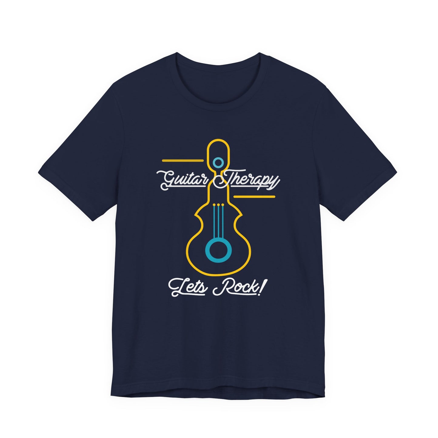 Rocking Guitar Therapy Unisex Tee | Music Lover Gift, Vintage Rock Shirt, Band Tee, Cool Music Merch, Gift for Musicians, Let's Rock!