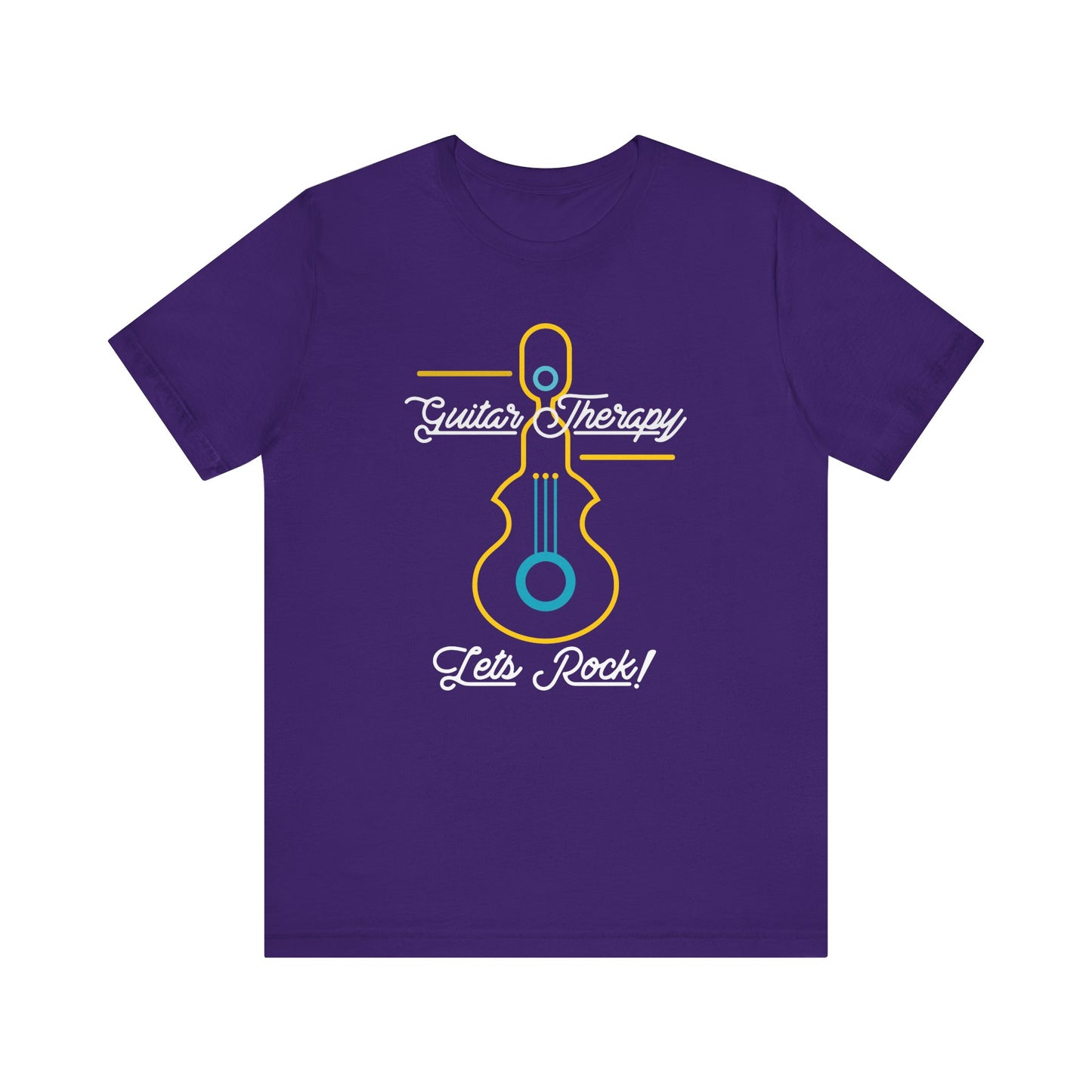 Rocking Guitar Therapy Unisex Tee | Music Lover Gift, Vintage Rock Shirt, Band Tee, Cool Music Merch, Gift for Musicians, Let's Rock!