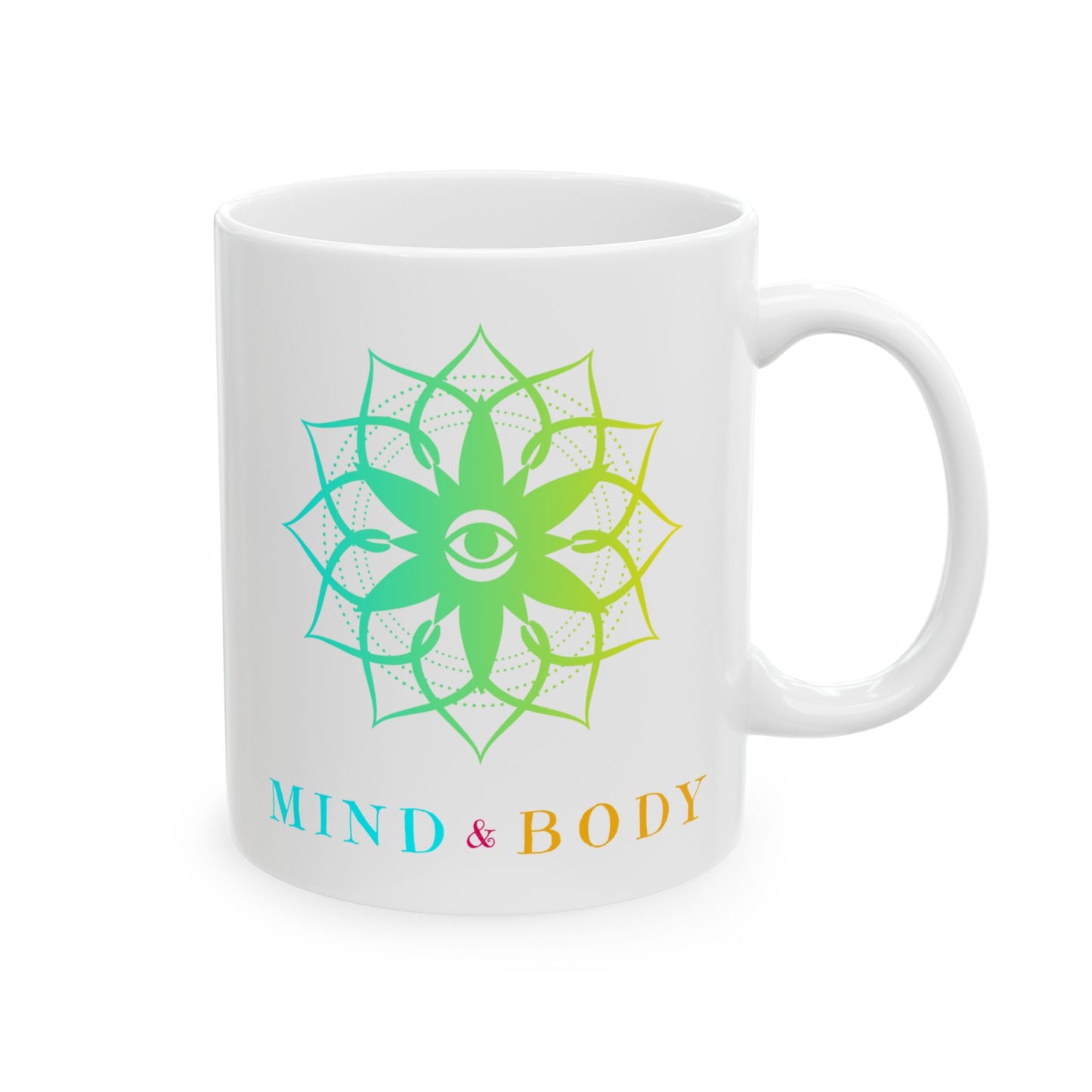 Mindful Body Ceramic Mug - Perfect for Meditation Lovers, Yoga Enthusiasts, Self-Care Gifts, Housewarming, or Birthdays