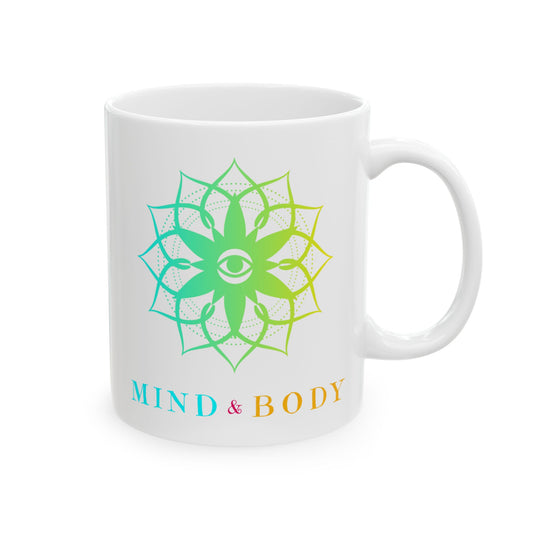 Mindful Body Ceramic Mug - Perfect for Meditation Lovers, Yoga Enthusiasts, Self-Care Gifts, Housewarming, or Birthdays