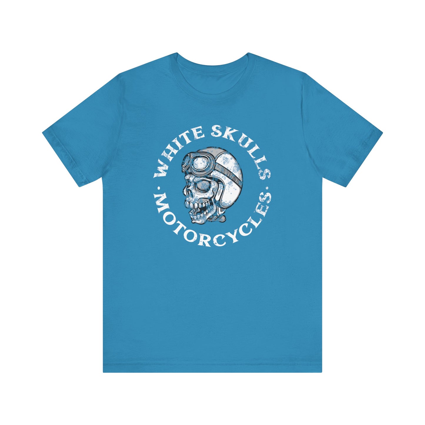 Skull Motorcycle Tee, Unisex Graphic T-Shirt for Riders, Casual Wear, Biker Gifts, Unique Statement Shirt, Perfect for Everyday Wear