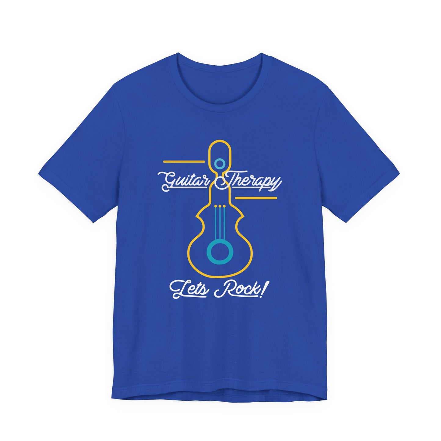 Rocking Guitar Therapy Unisex Tee | Music Lover Gift, Vintage Rock Shirt, Band Tee, Cool Music Merch, Gift for Musicians, Let's Rock!