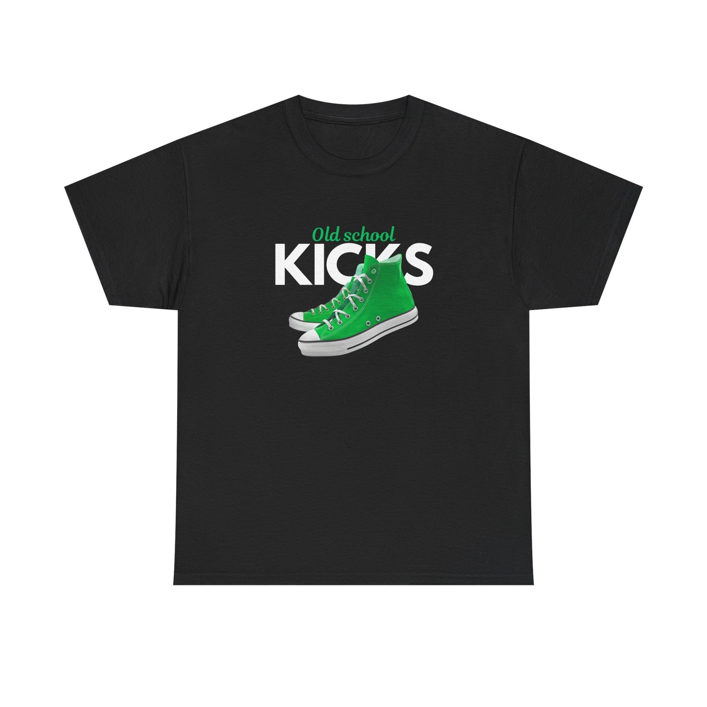 Old School Kicks Unisex Heavy Cotton Tee - Retro Streetwear, Casual Outfit, Gift for Sneaker Lovers, Trendy Apparel, Everyday Wear