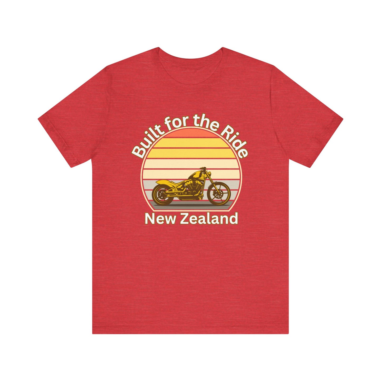 Retro Motorcycle Tee - Built for the Ride, Unisex t-shirt for Bikers, Perfect Gift for Cycling Enthusiasts, Great for Road Trips, [...]