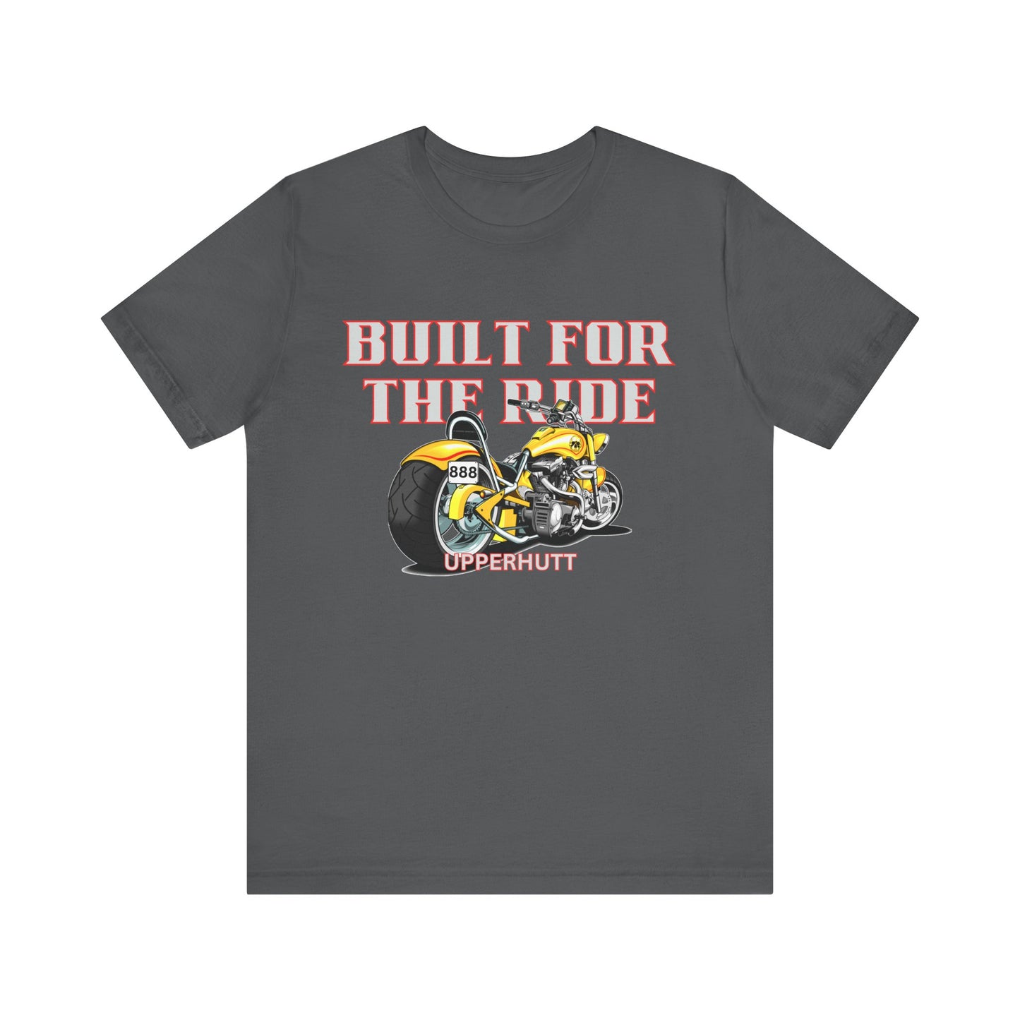Unisex Motorcycle Tee - Built for the Ride, Biker Shirt, Gift for Motorcyclists, Casual Wear, Motorcycle Enthusiast