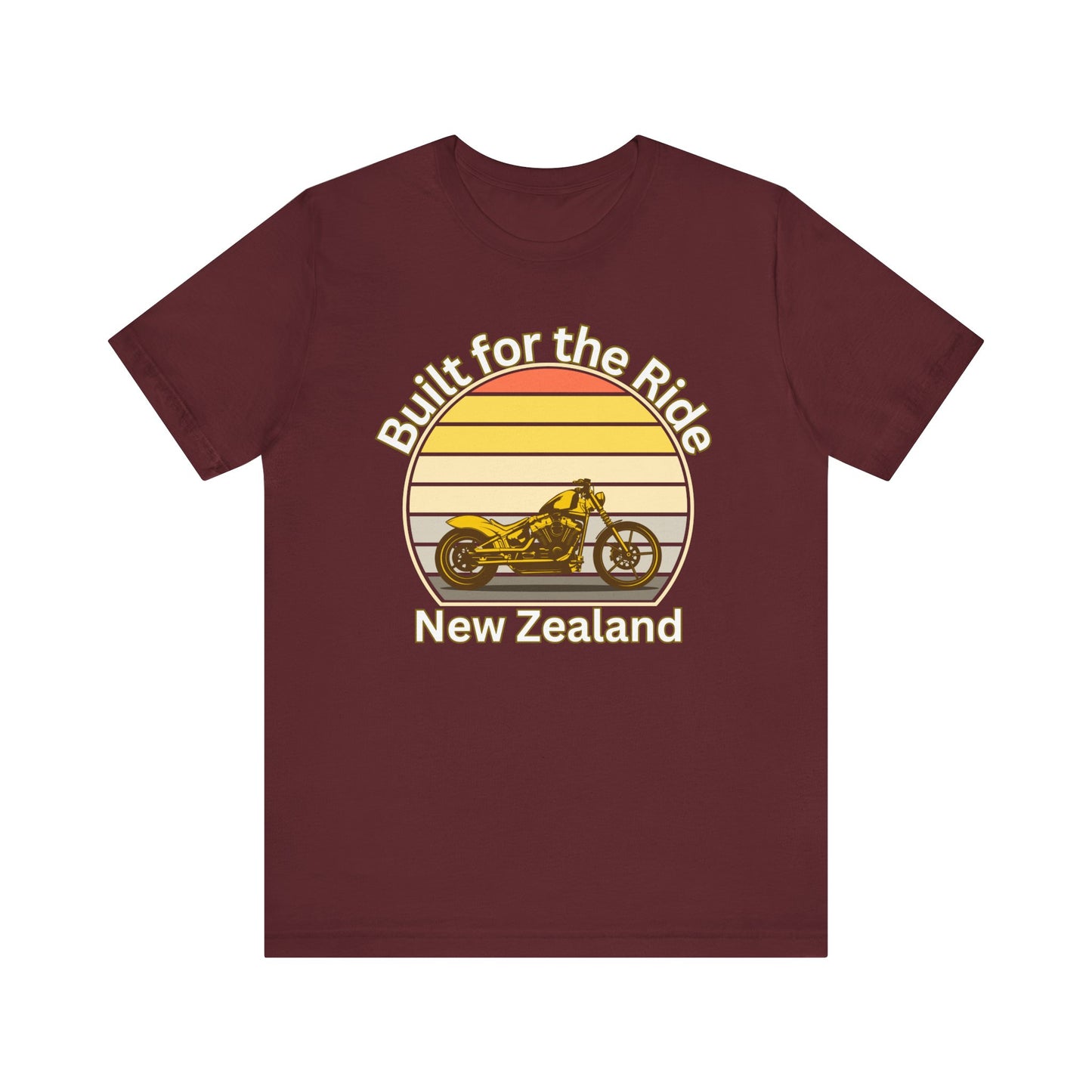 Retro Motorcycle Tee - Built for the Ride, Unisex t-shirt for Bikers, Perfect Gift for Cycling Enthusiasts, Great for Road Trips, [...]