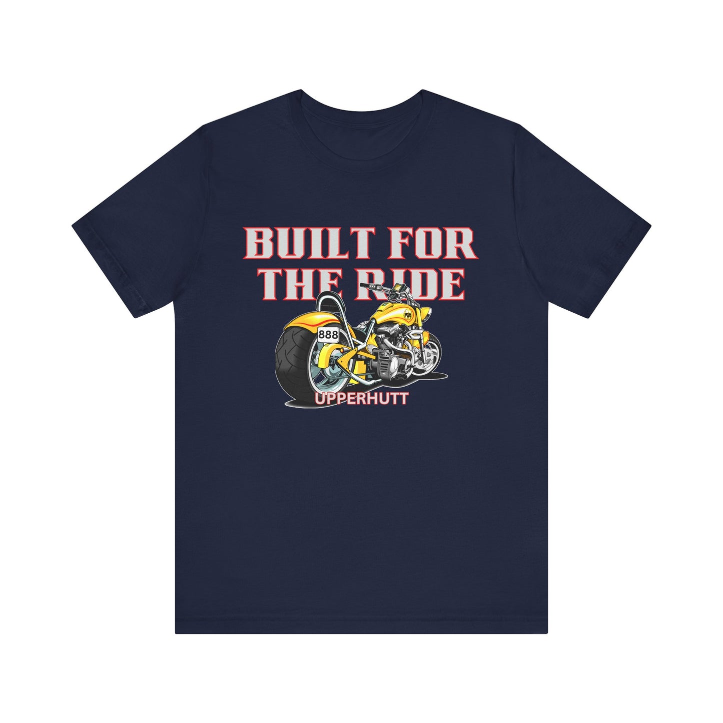 Unisex Motorcycle Tee - Built for the Ride, Biker Shirt, Gift for Motorcyclists, Casual Wear, Motorcycle Enthusiast