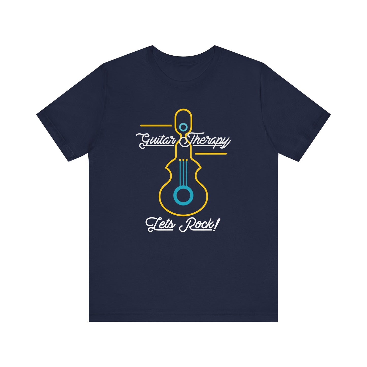 Rocking Guitar Therapy Unisex Tee | Music Lover Gift, Vintage Rock Shirt, Band Tee, Cool Music Merch, Gift for Musicians, Let's Rock!