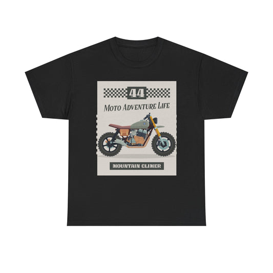 Adventure Motorcycle Tee, Casual Shirt for Bikers, Travel Gift, Outdoor Apparel, Vintage Moto Design, Riding Enthusiast Wear