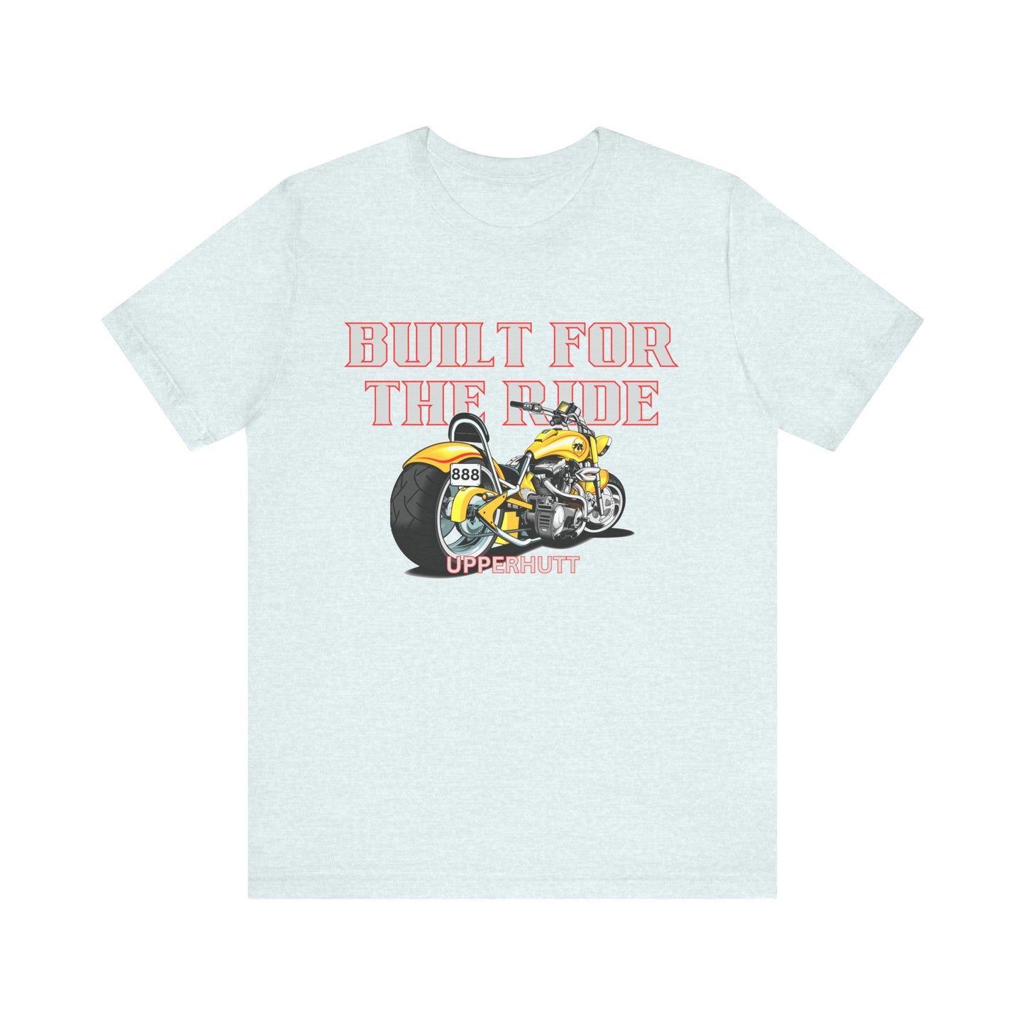 Unisex Motorcycle Tee - Built for the Ride, Biker Shirt, Gift for Motorcyclists, Casual Wear, Motorcycle Enthusiast