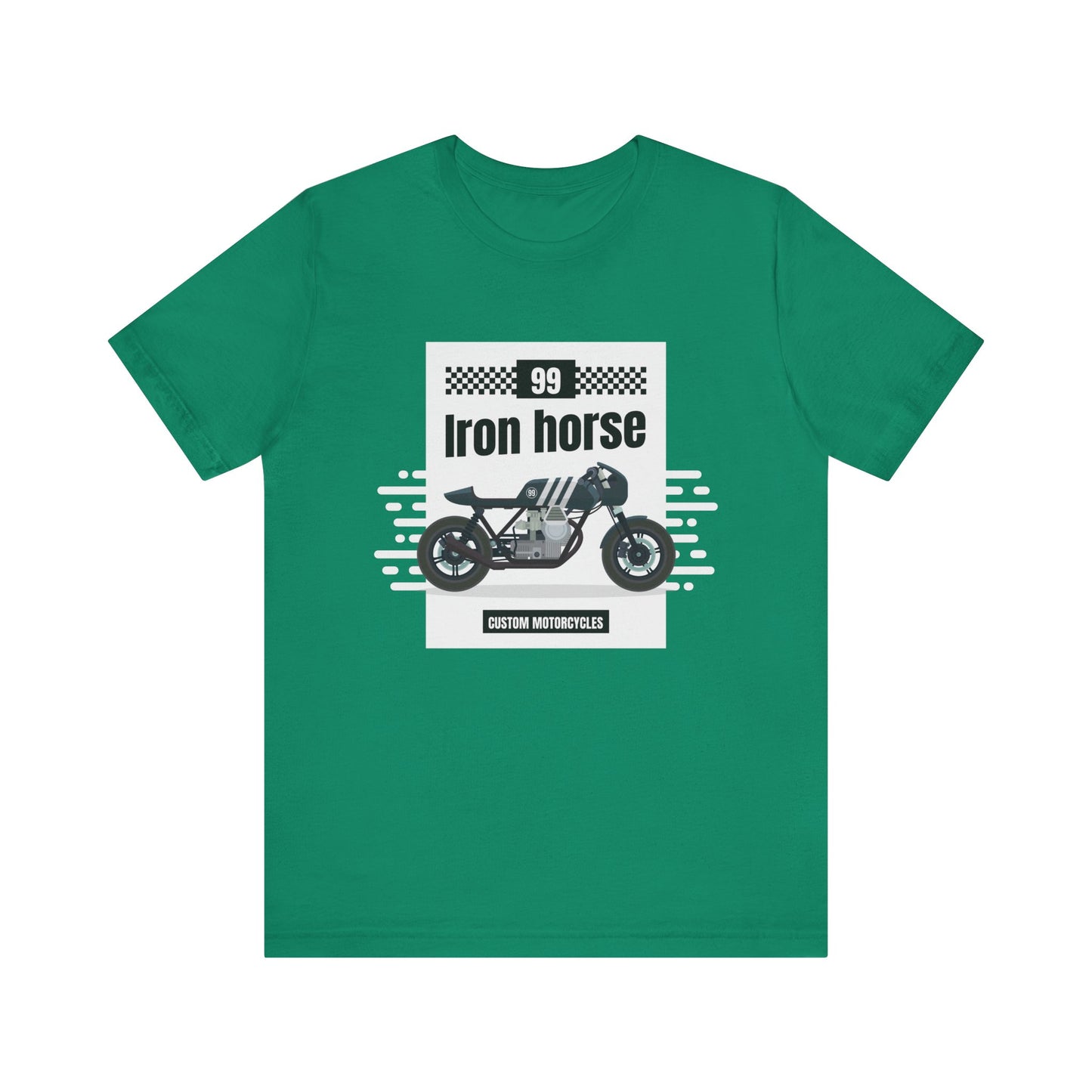 Motorcycle Enthusiast Tee, Iron Horse Shirt, Biker Gift, Casual Wear, Custom Motorcycle Apparel, Unisex Graphic T-Shirt