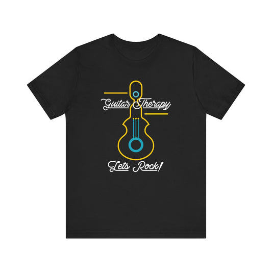 Rocking Guitar Therapy Unisex Tee | Music Lover Gift, Vintage Rock Shirt, Band Tee, Cool Music Merch, Gift for Musicians, Let's Rock!