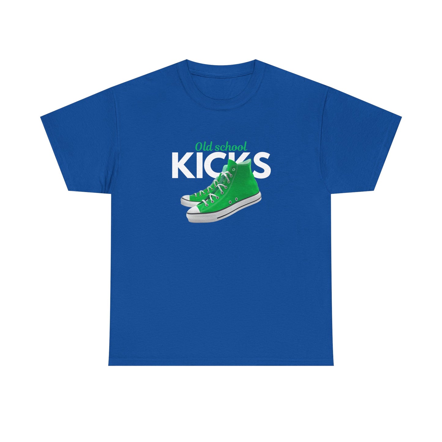 Old School Kicks Unisex Heavy Cotton Tee - Retro Streetwear, Casual Outfit, Gift for Sneaker Lovers, Trendy Apparel, Everyday Wear