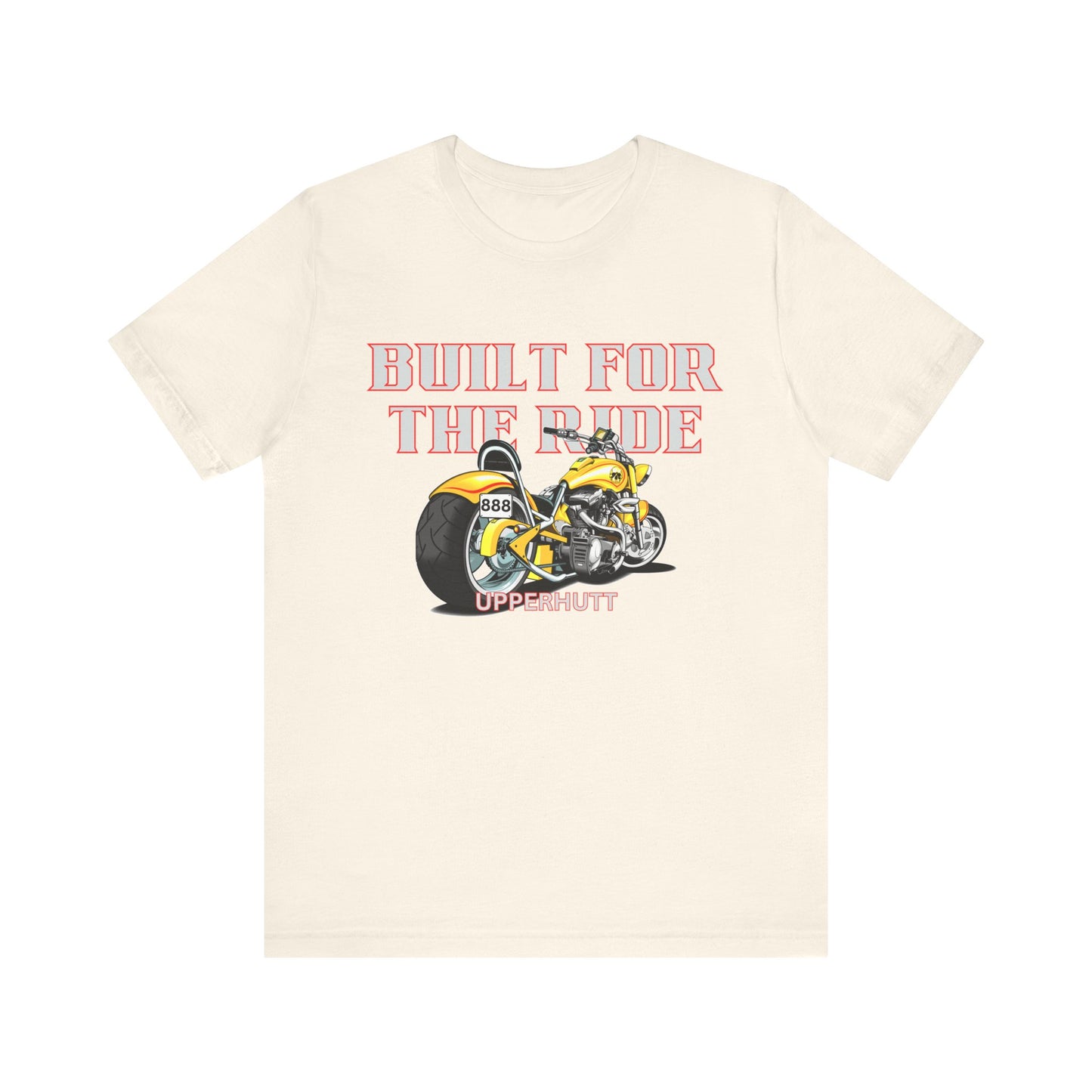 Unisex Motorcycle Tee - Built for the Ride, Biker Shirt, Gift for Motorcyclists, Casual Wear, Motorcycle Enthusiast