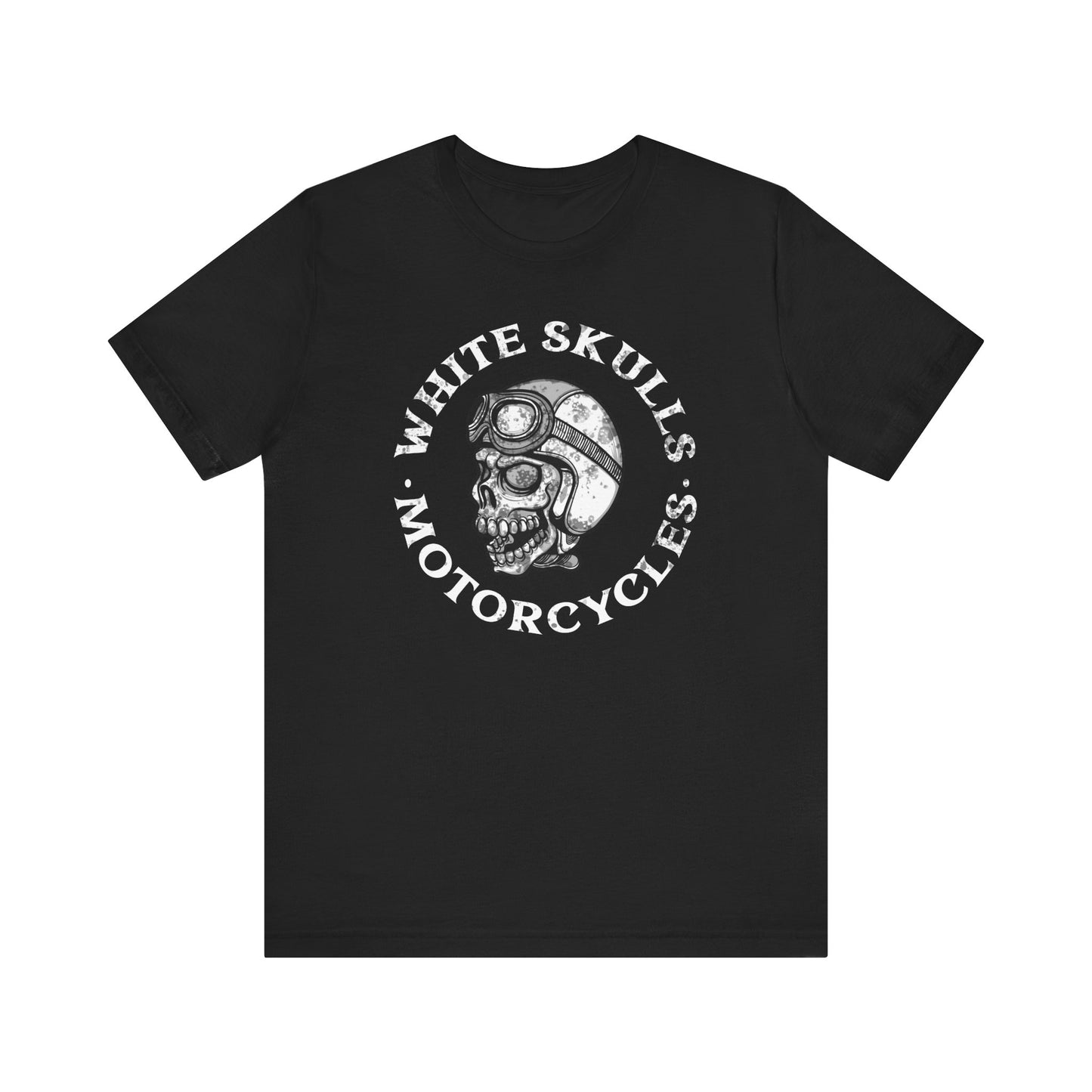 Skull Motorcycle Tee, Unisex Graphic T-Shirt for Riders, Casual Wear, Biker Gifts, Unique Statement Shirt, Perfect for Everyday Wear