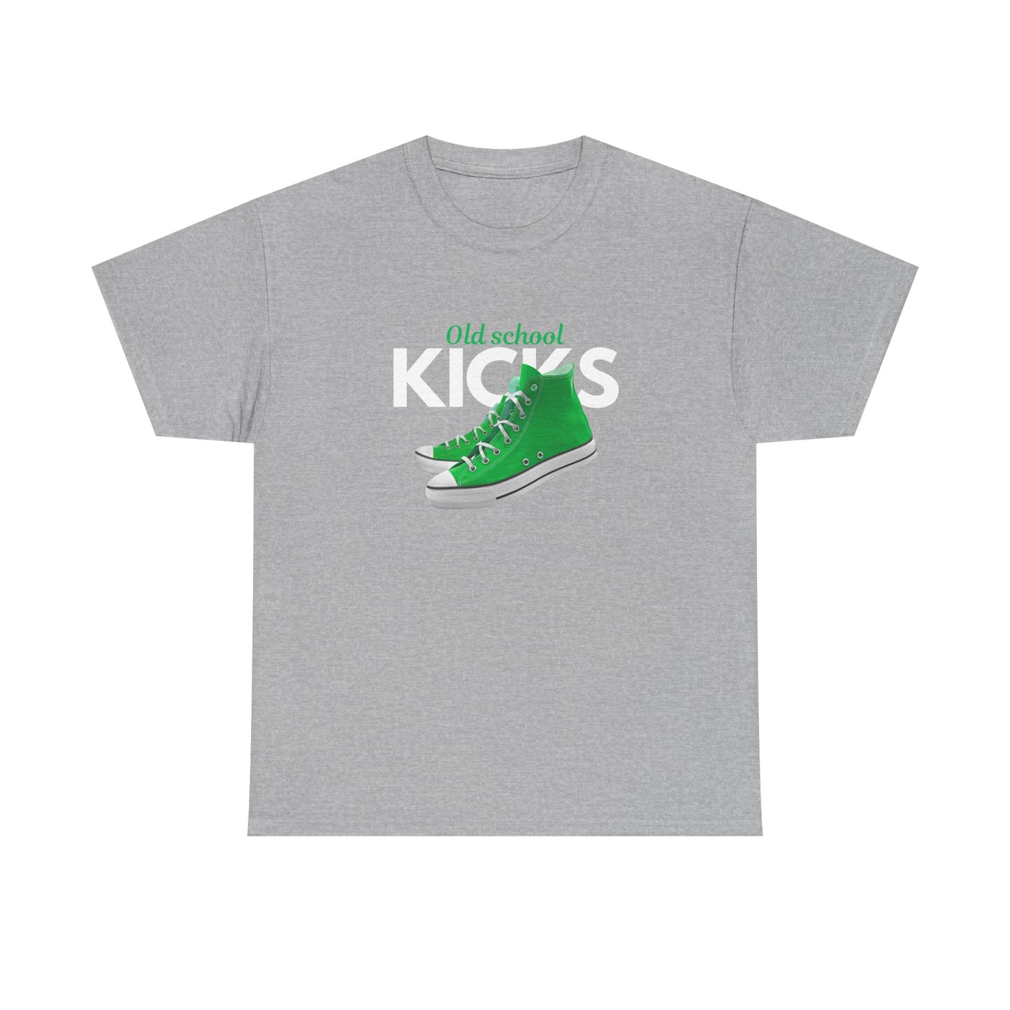 Old School Kicks Unisex Heavy Cotton Tee - Retro Streetwear, Casual Outfit, Gift for Sneaker Lovers, Trendy Apparel, Everyday Wear