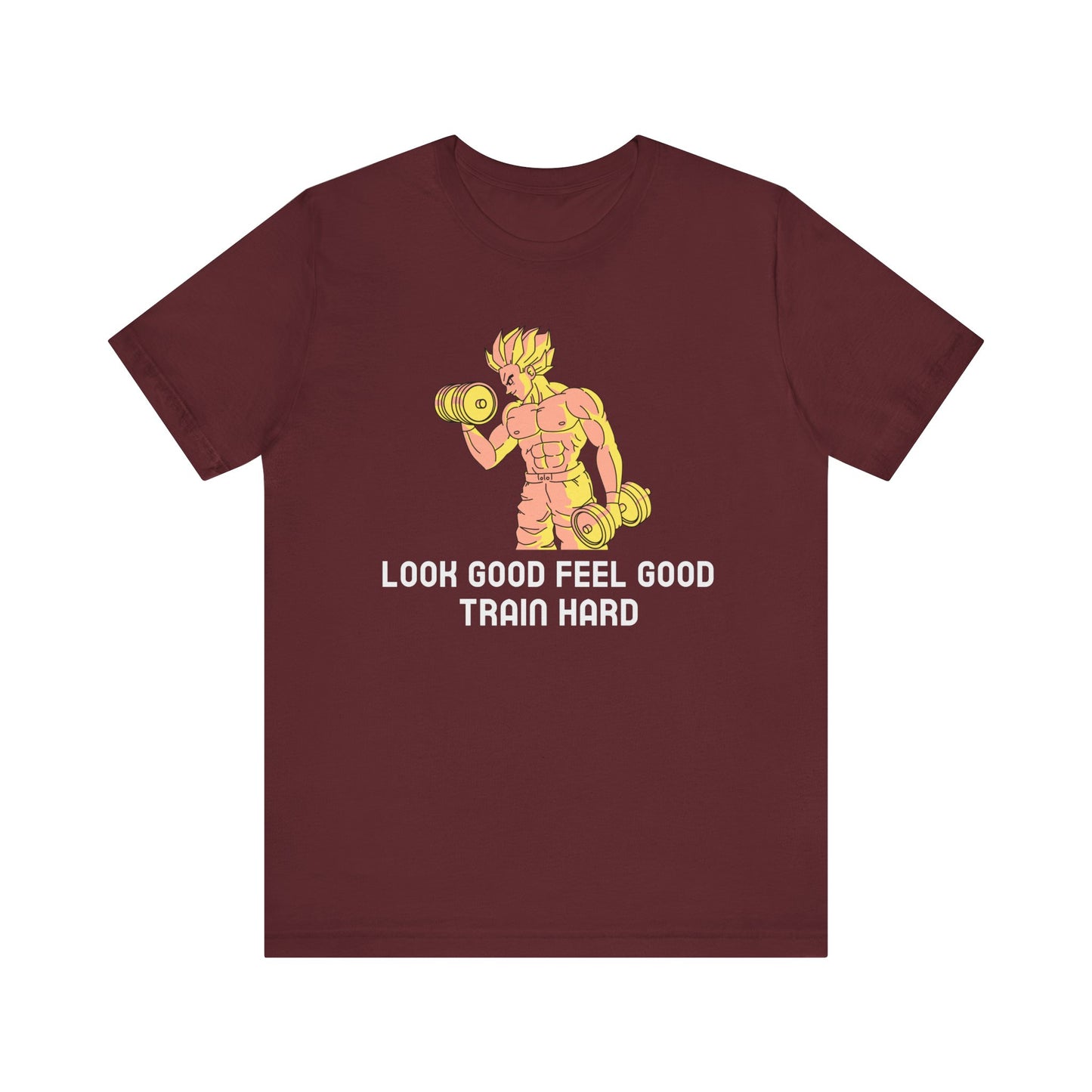 Look Good Feel Good Train Hard Tee, Fitness T-Shirt, Workout Shirt, Motivational Apparel, Gym Wear, Gift for Athletes