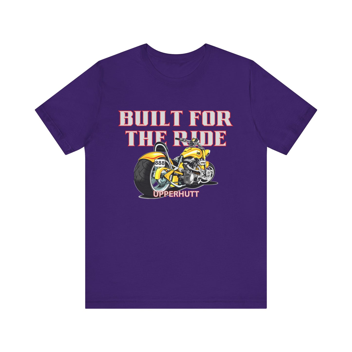 Unisex Motorcycle Tee - Built for the Ride, Biker Shirt, Gift for Motorcyclists, Casual Wear, Motorcycle Enthusiast
