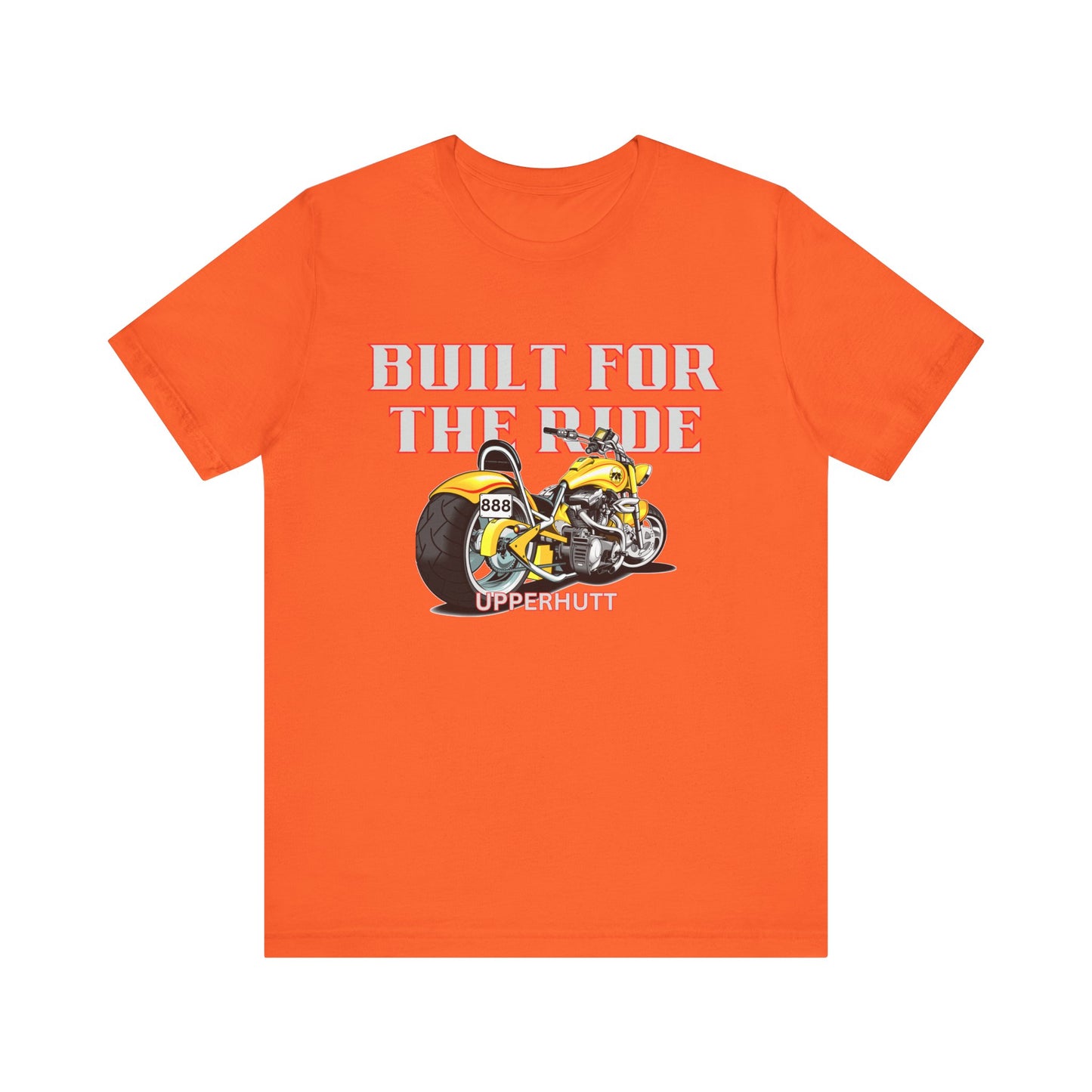 Unisex Motorcycle Tee - Built for the Ride, Biker Shirt, Gift for Motorcyclists, Casual Wear, Motorcycle Enthusiast