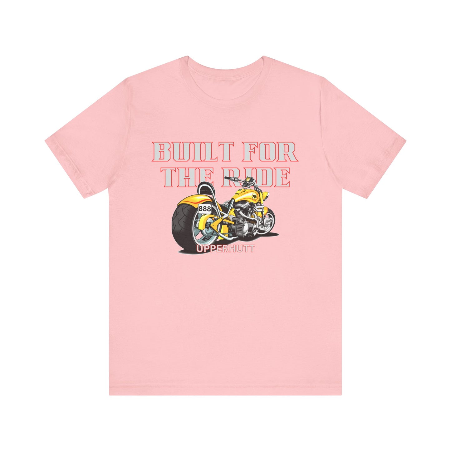 Unisex Motorcycle Tee - Built for the Ride, Biker Shirt, Gift for Motorcyclists, Casual Wear, Motorcycle Enthusiast
