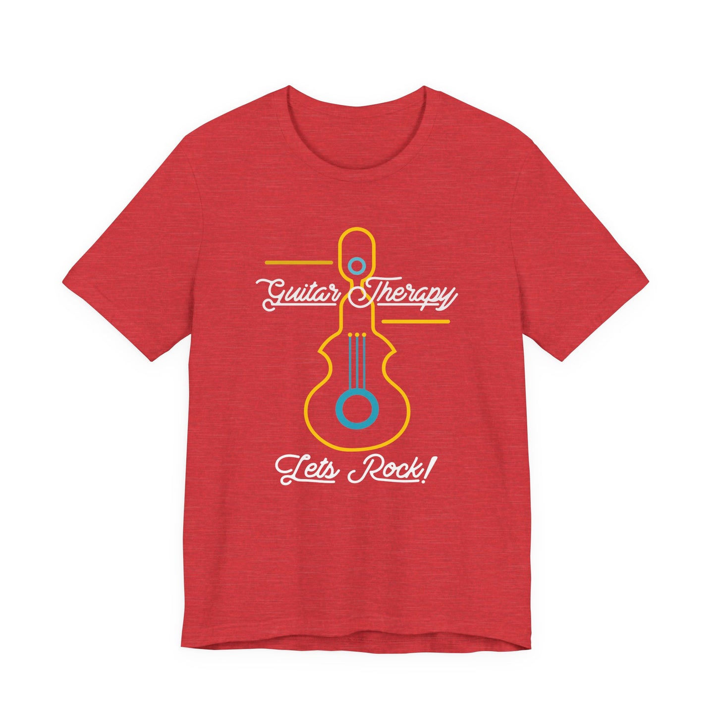 Rocking Guitar Therapy Unisex Tee | Music Lover Gift, Vintage Rock Shirt, Band Tee, Cool Music Merch, Gift for Musicians, Let's Rock!