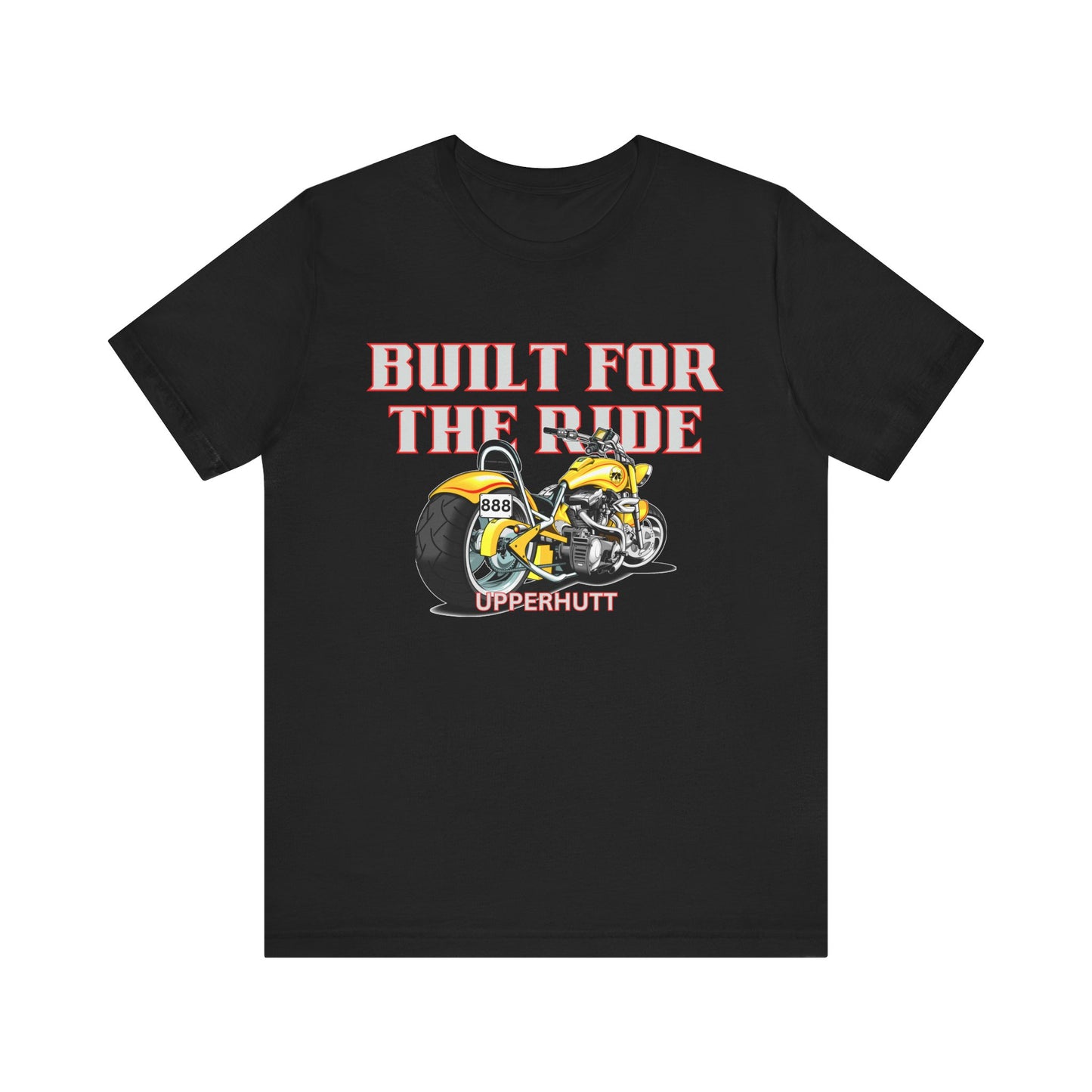 Unisex Motorcycle Tee - Built for the Ride, Biker Shirt, Gift for Motorcyclists, Casual Wear, Motorcycle Enthusiast
