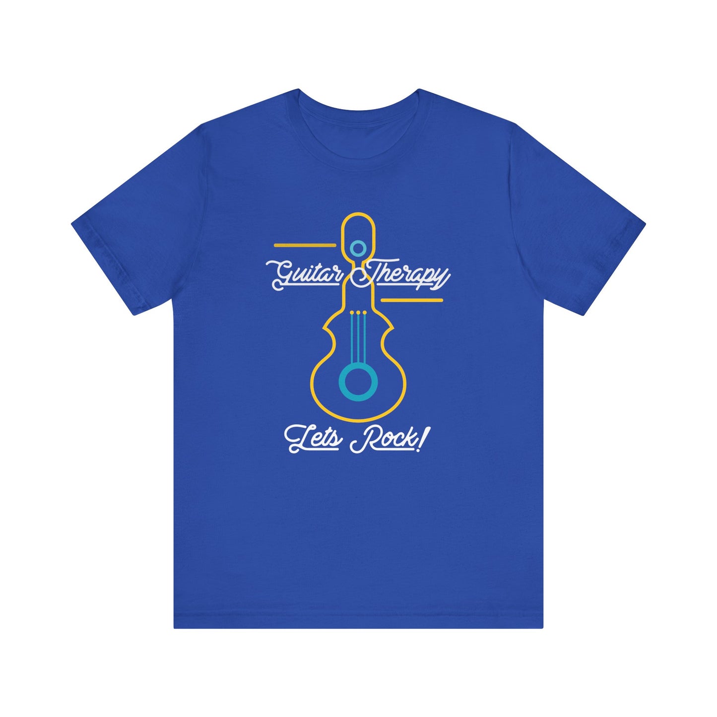 Rocking Guitar Therapy Unisex Tee | Music Lover Gift, Vintage Rock Shirt, Band Tee, Cool Music Merch, Gift for Musicians, Let's Rock!