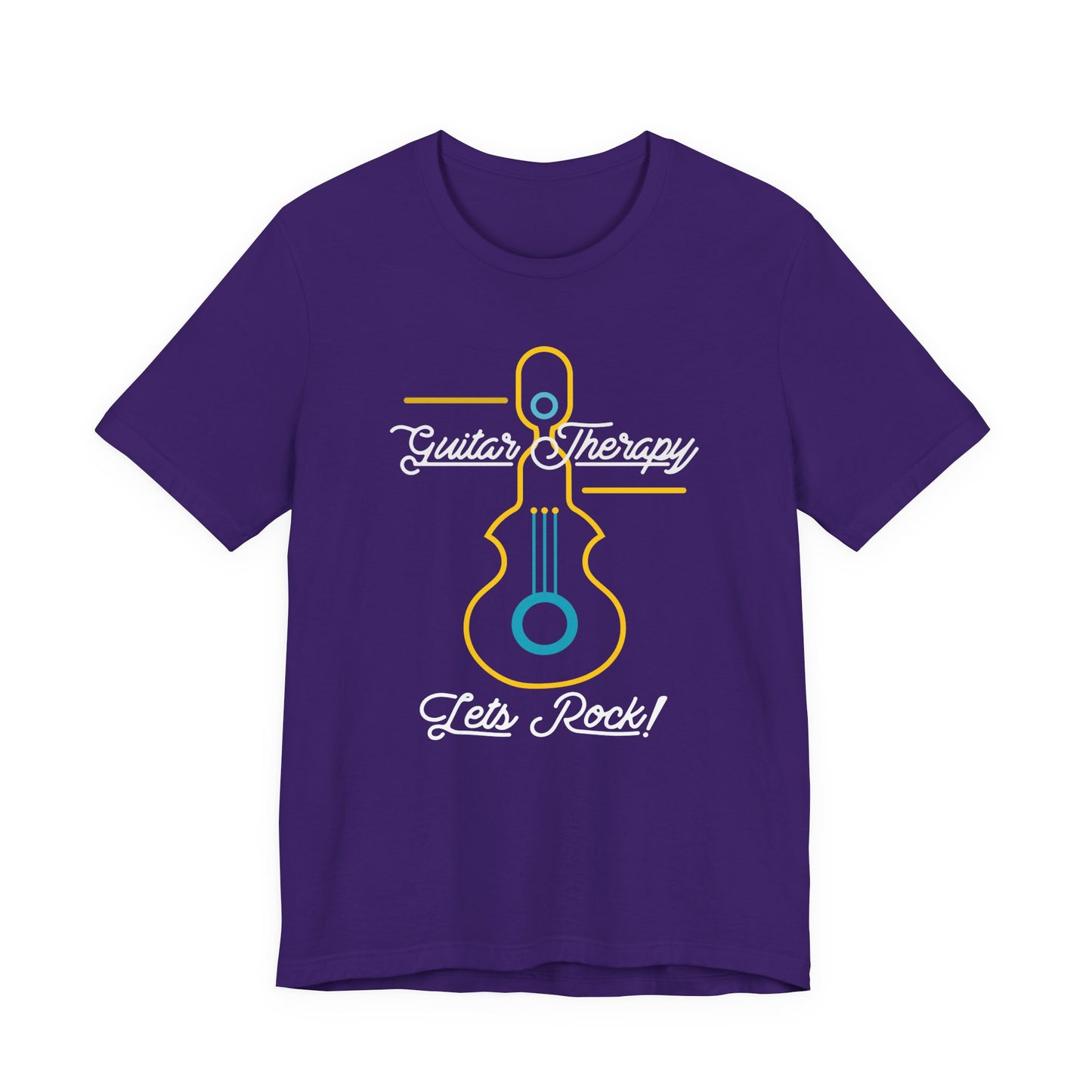 Rocking Guitar Therapy Unisex Tee | Music Lover Gift, Vintage Rock Shirt, Band Tee, Cool Music Merch, Gift for Musicians, Let's Rock!