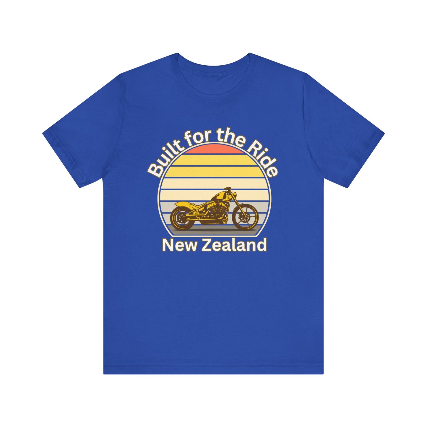 Retro Motorcycle Tee - Built for the Ride, Unisex t-shirt for Bikers, Perfect Gift for Cycling Enthusiasts, Great for Road Trips, [...]