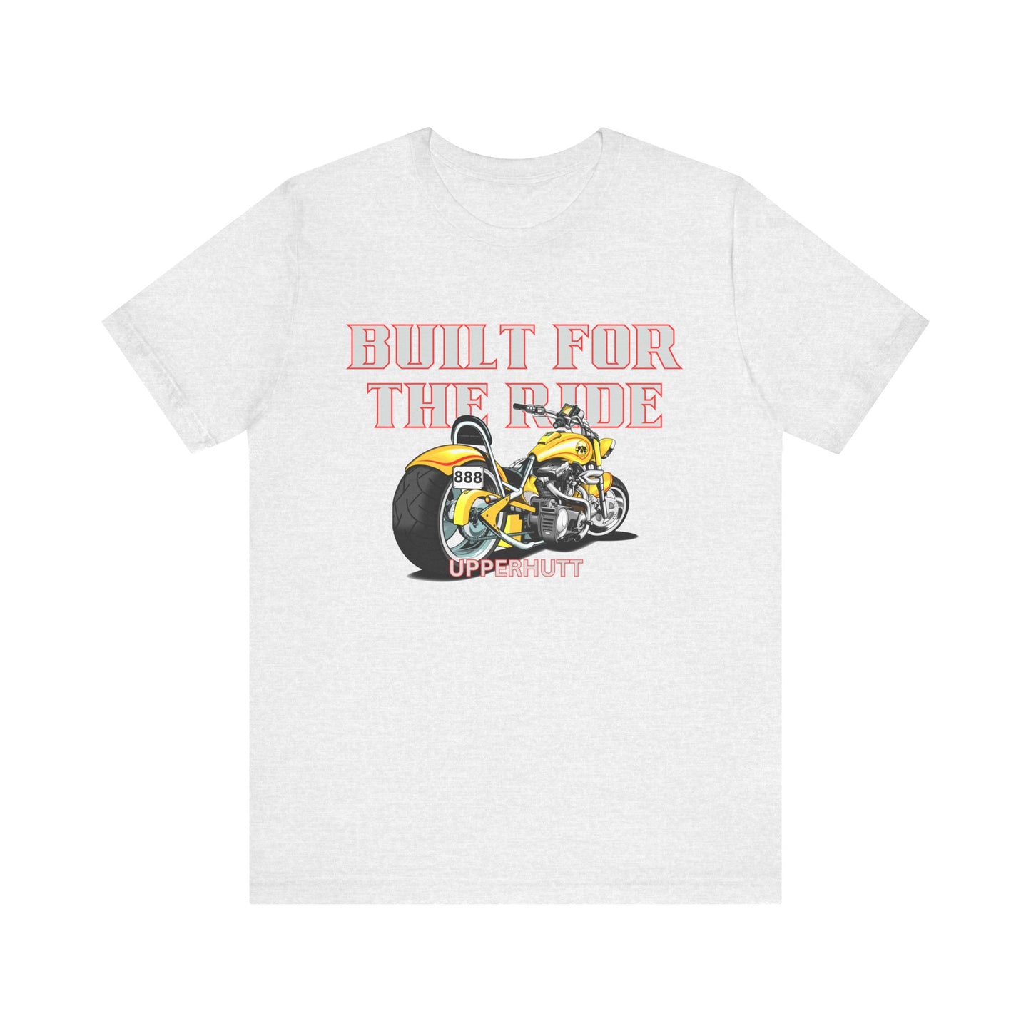 Unisex Motorcycle Tee - Built for the Ride, Biker Shirt, Gift for Motorcyclists, Casual Wear, Motorcycle Enthusiast
