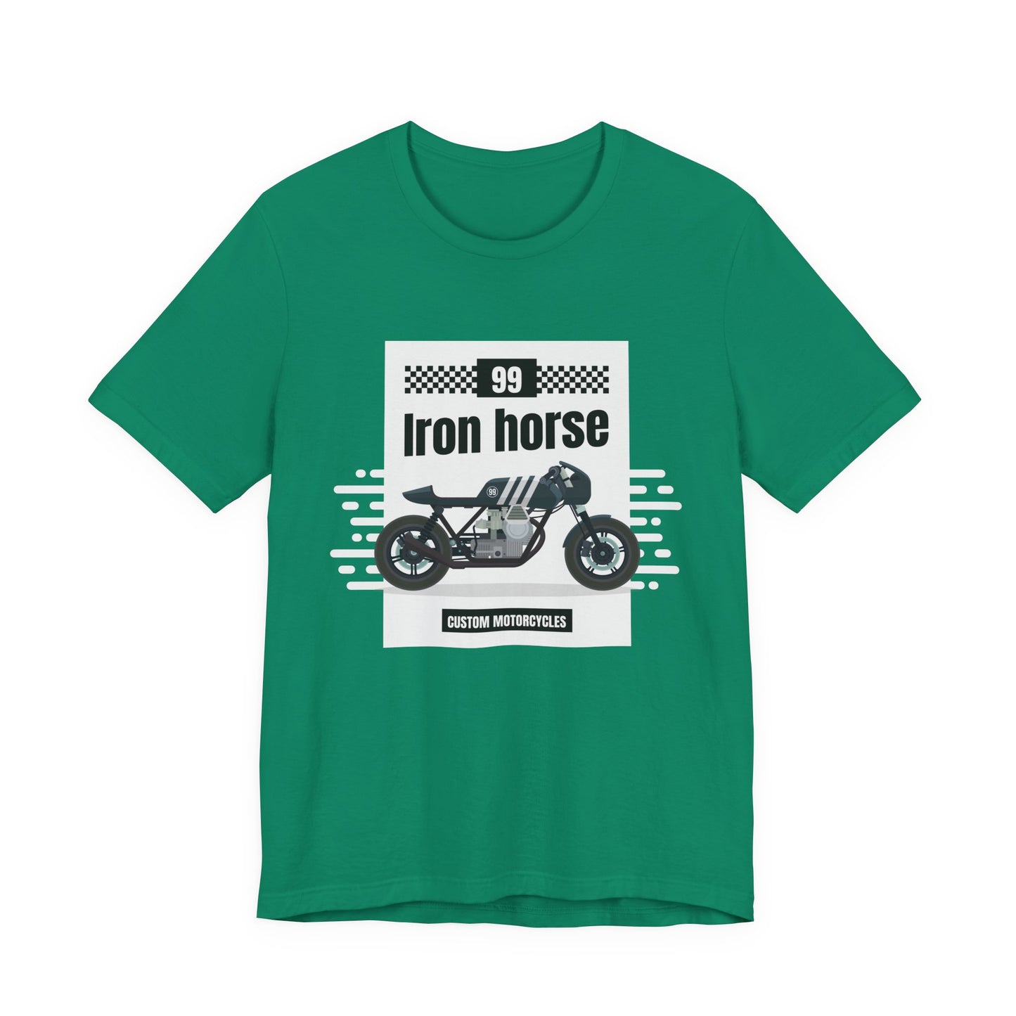Motorcycle Enthusiast Tee, Iron Horse Shirt, Biker Gift, Casual Wear, Custom Motorcycle Apparel, Unisex Graphic T-Shirt