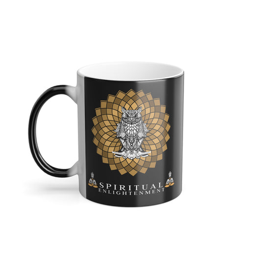 Color Changing Magic Mug, 11oz Coffee Cup, Unique Gift for Coffee Lovers, Artful Mug for Home and Office, Fun Heat Sensitive Cup